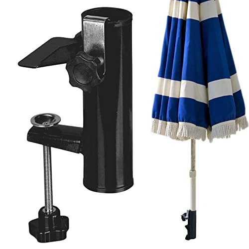 Garten-Sonnenschirmhalter -Clip – Metall-Regenschirmklemme – Regenschirmklemme für Strand, Hof, Balkon, Deck, Boote