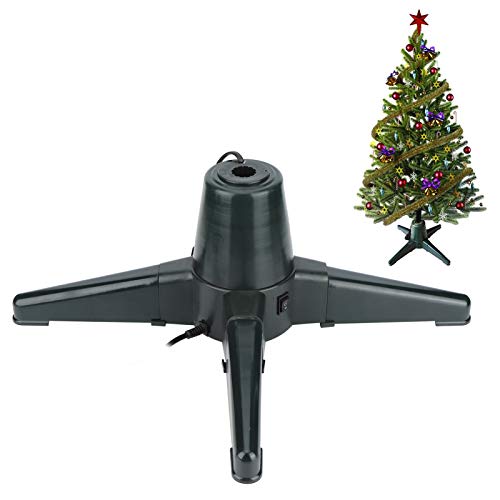 Qudinip Rotierender Weihnachtsbaumständer, um 360 Grad Drehbarer Elektrischer Weihnachtsbaumsockel, 3 Einstellbare Einstellungen, Geräuschloser Motor für den Weihnachtsbaumschmuck zu (50CM)
