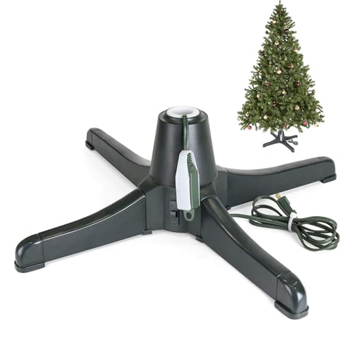 Drehbarer Weihnachtsbaumständer – großer elektrischer Weihnachtsbaumständer, drehbarer Weihnachtsbaumständer | Zwei-Wege-Rotationsständ er für Weihnachtsbäume unter 3 m