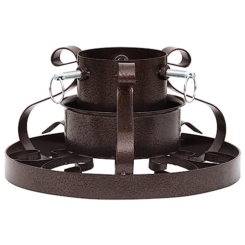 vidaXL Christbaumständer Weihnachtsbaumständer Tannenbaumständer Baumständer Weihnachtsbaumhalter Weihnachtsbaum Ständer Halter Antik Kupfer 29x29x15,5cm