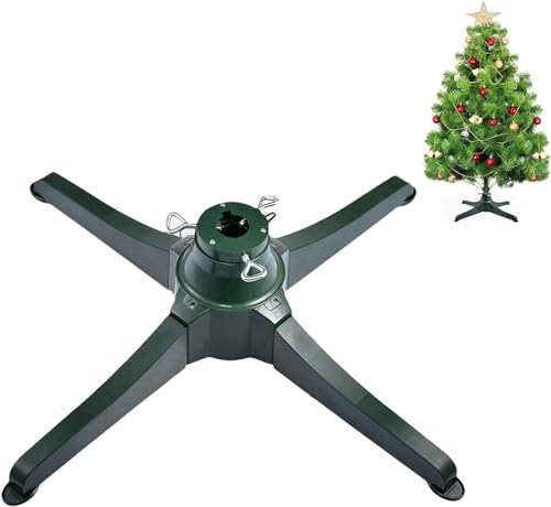 HSRG Rotierender Weihnachtsbaumständer, Elektrischer Weihnachtsbaumständer Für Bis Zu 3 M Große Künstliche Bäume, Für Weihnachtsdekorationen, Zuhause, Büro