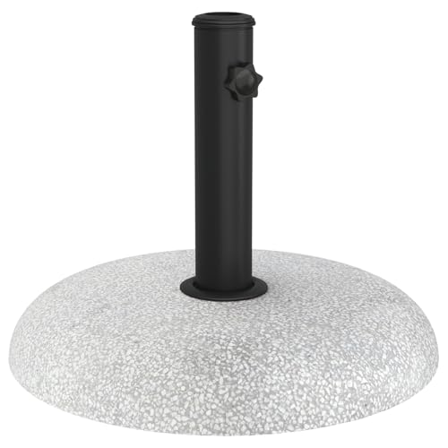 Tidyard Parasolständer für 37/42/52/58mm Pfosten Hellgrauer Beton 20 kg Schirmständer Schirmfuß für Balkon Poolbereich Camping Events