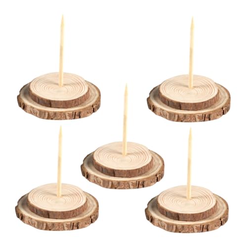 HEALLILY Weihnachtsbaumständer aus Massivholz, Durchmesser stabil, rustikal, für künstliche, mehrfache Unterstützung, natürliches Holz-Finish, Urlaubsdekoration, Zubehör, 5 Stück HEALLILY Weihnachtsbaumständer aus Massivholz, Durchmesser stabil, rustikal, für künstliche, mehrfache Unterstützung, natürliches Holz-Finish, Urlaubsdekoration, Zubehör, 5 Stück