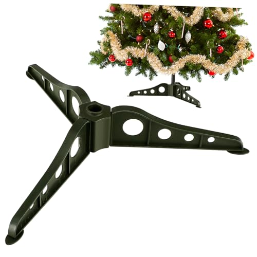 TOGEVAL Grundgestell für Weihnachtsbaum Weihnachtsmann Weihnachtsbaumständer verstellbar christbaumständer weihnschtsbaumständer Weihnachtsdekorationen künstliche weihnachtsbäume Abs Green