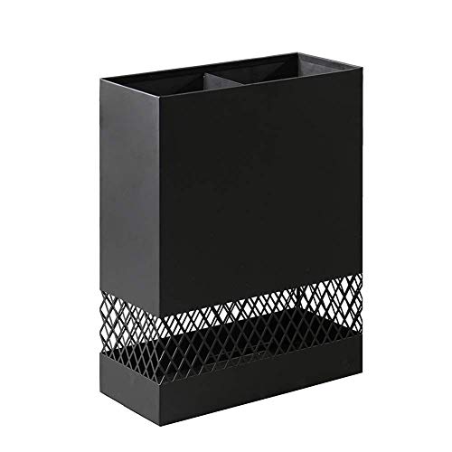 Moderner Schirmständer aus Metall in Schwarz und Weiß – Stilvoller Regenschirmhalter für Zuhause und Büro – rechteckiges Design, langlebige und platzsparende Aufbewahrungslösung