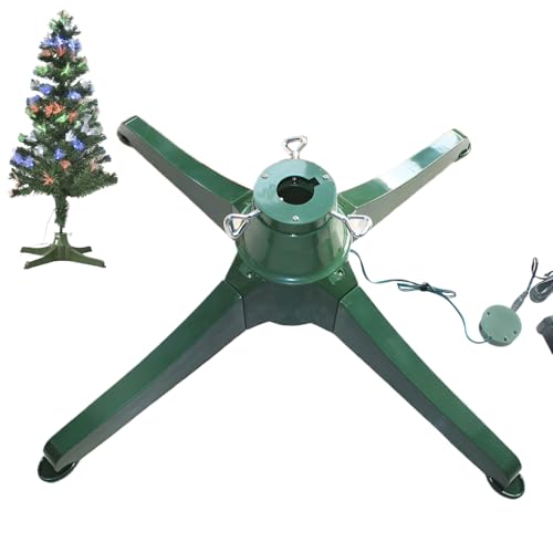FAcoLL Weihnachtsbaumständer, elektrisch drehbarer Baumsockelständer, robuster Baumhalter, Baumfußhalterung, Verstellbarer künstlicher Baumhalter für Weihnachtsdekorationen, Zuhause, Büro 80cm