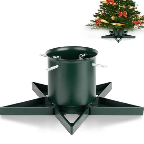 PUDO Christbaumständer Weihnachtsbaumständer Tannenbaumständer mit Wassertank: Baumständer Weihnachten mit Wasserbehälter Christmas Tree Stand für Bäume bis 2m Stamm 3-12cm Star Grün PUDO Christbaumständer Weihnachtsbaumständer Tannenbaumständer mit Wassertank: Baumständer Weihnachten mit Wasserbehälter Christmas Tree Stand für Bäume bis 2m Stamm 3-12cm Star Grün
