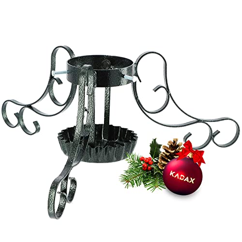 KADAX Weihnachtsbaumständer, Retro Ständer aus Stahl, Tannenbaumständer mit Schwingplatten System, Ständer für Baum, Stabiler Christbaumständer mit Wasserschüssel (75 cm, Grün) KADAX Weihnachtsbaumständer, Retro Ständer aus Stahl, Tannenbaumständer mit Schwingplatten System, Ständer für Baum, Stabiler Christbaumständer mit Wasserschüssel (75 cm, Grün)