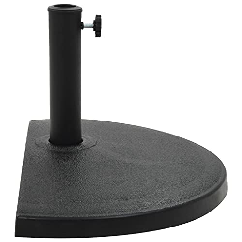 SKM Sonnenschirmfuß Halbrund 15 kg Schwarz Polyharz, Weight: 16.67 kg, 45199