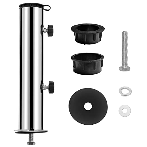 osoltus Edelstahl Universal Standrohr zu Granit Schirmständer 30/40kg