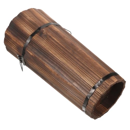 SOLUSTRE Hölzerner Regenschirmstand Schirmständer Eimer Für Regenschirme Industrieschirmhalter Regenschirm-aufbewahrungs ständer Regenschirmhalter Eimer Schirmaufbewahrung Holz Brown