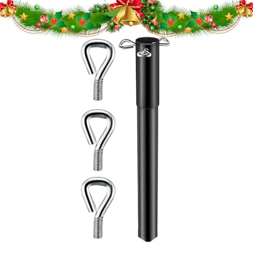 Weihnachtsbaumständer-Ve rlängerung – robuster Metall-Riser-Adapter, Mehrzweck-Höhenerhöhung für 1,3 bis 3,2 cm große Baumstangen, langlebige Baumstangen-Verlängerung | Für die Weihnachtszeit, Heimdeko
