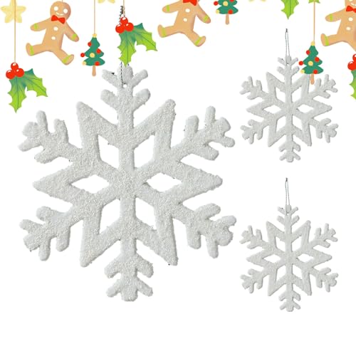 Weihnachtsschmuck - Schneeflocken-Engelsflüg el-Elch-Anhänger für Baum - Tragbarer Weihnachtsbaumschmuck für Weihnachtsbäume, Decken, Türen Pekmar