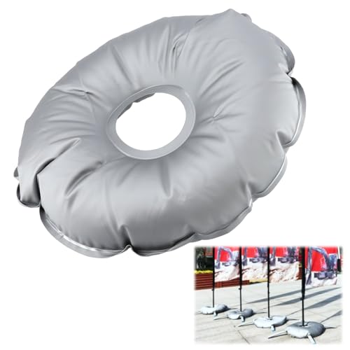 Tissting Basis Gewichtstasche, Leichte Befüllbare Gewichtstasche mit Wasserfüllung für Sonnenschirme, Runde Basisgewichte für Garten Pavillon und Ampelschirme