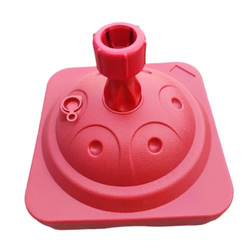 Ronyme Sonnenschirmständer, Schirmständer, Sonnenschirmhalterung, mit Wasser oder Sand befüllbar, für Hof, Picknick, Deck, Balkon, Rot Ronyme Sonnenschirmständer, Schirmständer, Sonnenschirmhalterung, mit Wasser oder Sand befüllbar, für Hof, Picknick, Deck, Balkon, Rot