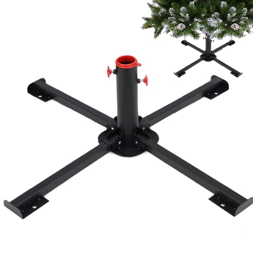 Weihnachtsbaumständer aus Eisen, starke Struktur, kompakter Stabilisator, robuster Fuß mit kippsicherem Design, solide Basis für Kunstbäume im Innen- und Außenbereich (Metall)