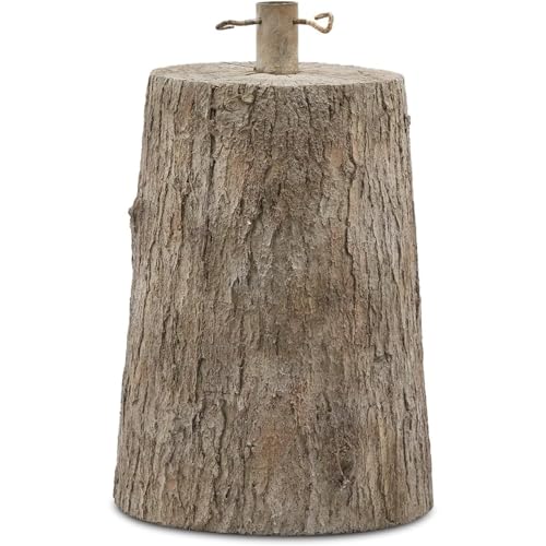 Edg Enzo de Gasperi Weihnachtsbaumstammbasis für Kiefernholz-Effektharz Ø32 H43 cm
