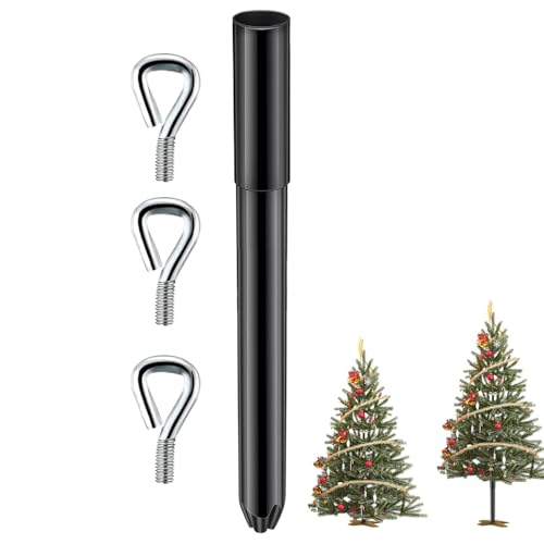 Weihnachtsbaum-Erhöhung – künstliche Weihnachtsbaum-Höhenverl ängerung, Weihnachtsbaumerhöhung für Höhe, 37,6 cm großer Weihnachtsbaumständer mit 3 Befestigungsschrauben, Metall-Verlängerungsstan ge für