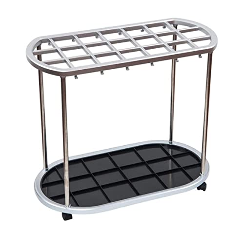 XAXIAOZ Schirmhalter Schirmständer Schirmständer aus Edelstahl mit 21-Loch-Schirmhalter für den Innenbereich, Lagerregal, Schirmständer, gerader Schirmständer, Schirmständer, Re