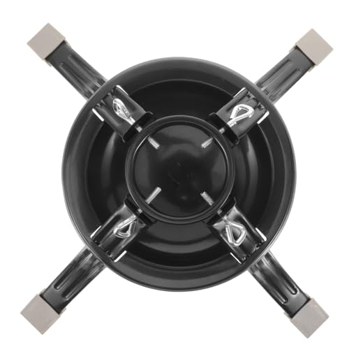 STOBAZA Grüner Metall Christbaumständer Rund Stabile Basis Weihnachtsbaumhalterung Einfach Montierbar Für Weihnachtsbaum und Dekoration Zuhause