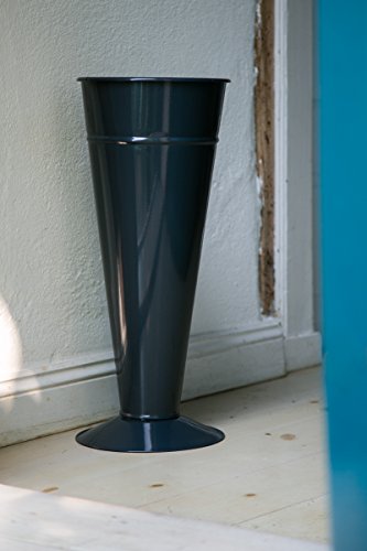 KUHEIGA Schirmständer H: 50cm Metall verzinkt, schwarz, anthrazit, Creme Regenschirmständer