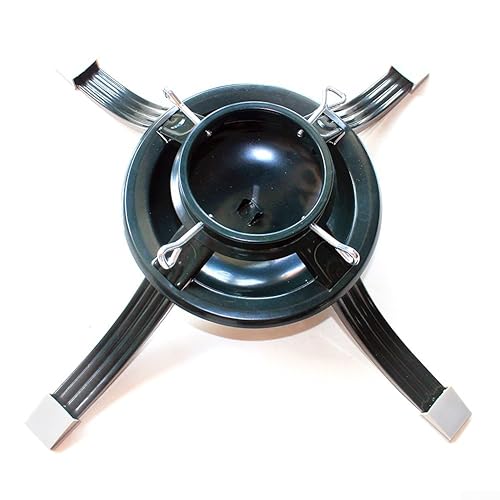 Echter Weihnachtsbaumständer für lebenden Baum, Metall-Weihnachtsbaumstä nder, passend für 5,1 cm bis 12,2 cm Stämme, mittelgroß