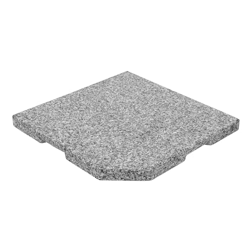 Doppler 1x Granitplatte 25kg I Beschwerplatte 50x50x4cm für Sonnenschirme mit max. 300cm Schirmdurchmesser I wetterfester Natursteinsockel mit Griffmulde I Schirmständer für Pendelschirme