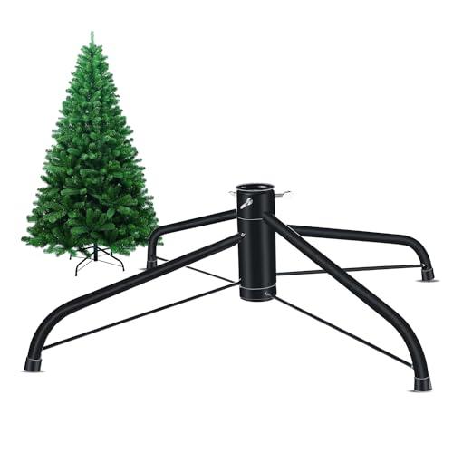 ASOENTIWOX Kleiner Weihnachtsbaumständer (45 cm), Metall Weihnachtsbaumsock el, Weihnachtsbaumbeine, Mitte Innendurchmesser 2,2 cm, Baumständer für 9,5   1,8 m Weihnachtsbaum (grün)