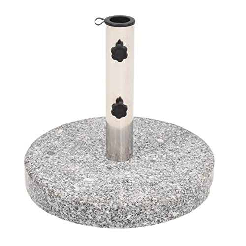 ShGaxin Sonnenschirmständer, Sonnenschirm für Terrasse, Sonnenschirm, Sonnenschirm, Terrassenschirm, Sonnenschirm, rund, Granit, 20 kg