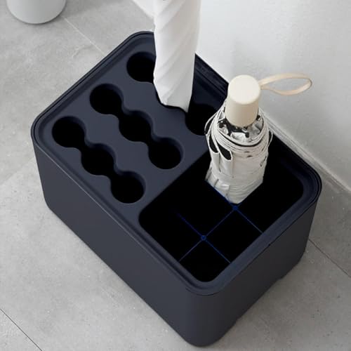 ErZhuiZi Schirmständer Regenschirm Vintage Umbrella Holder Stand Indoor Schmaler Schirmständer Weiß,Black