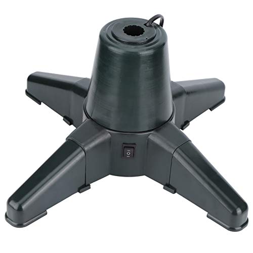 Xiuganpo Weihnachtsbaumständer, Elektrisch Drehbarer Sockel für Heimdekorationen, um 360 Grad Drehbares Stützregal – Kunststoffmaterial für 1,8–2,1 M Große Bäume (40cm)