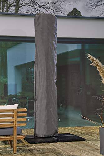 Gardissimo Atmungsaktive, frostbeständige und wasserdichte XXL Schutzhülle Premium 344448 , mit Stab für einen Sonnenschirm bis 450 cm, 250 x 64 cm,
