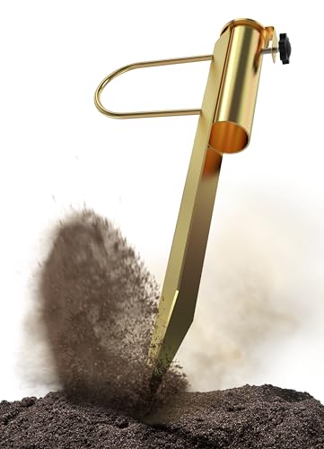 4smile Schirmständer Erdspieß aus Metall – Stabiler Sonnenschirmhalter Rasendorn, Bodenhülse Sonnenschirm für Strand & Garten