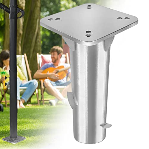 UISEBRT Universal Bodenplatte Sonnenschirmständer - Metall Bodenhülse Bodenanker für Sonnenschirm Sonnenschirmhalter Schirmständer