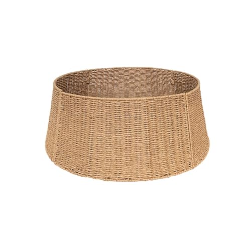 Weihnachtsbaum Kragen Weihnachtsbaum-Kragen, Korbrock, Gewebter Rattan-Ring, Basisabdeckung, Ständer-Dekoration Weihnachtsbaum Korb(71x25cm)