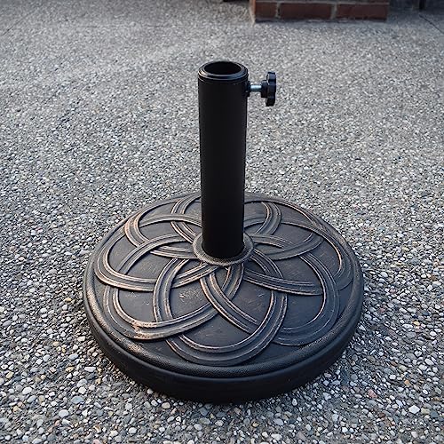 Oakland Living Schirmständer Kunststoff und, Antik Bronze, 15 kg, rund