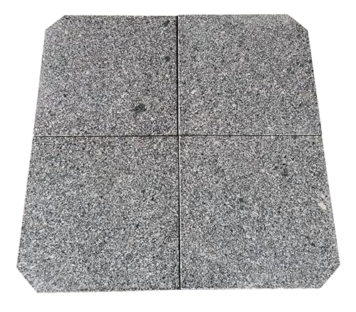 Gardissimo Granit Sonnenschirmständer New Rock, 4-teilig, Ampelschirmständer, Platten Schirmständer für Ampelschirm mit Bodenkreuz, 4 x 30 kg, Granitsockel für Sonnenschirme