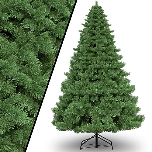 TOSANEO Künstlicher Weihnachtsbaum 180cm Tannenbaum 600 Spitzen Metallständer Einfacher Aufbau Christbaum Kunstbaum Grün
