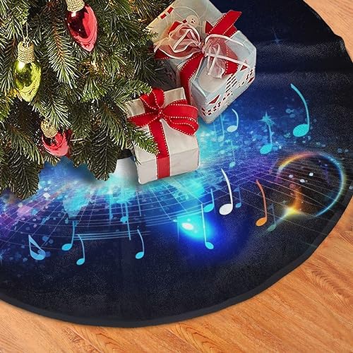 76,2 cm Weihnachtsbaumrock Weiß Plüsch Musik Nacht Weihnachtsbaum Matte Baumrock Ornamente für Urlaub Plüsch Baum Rock Weihnachtsbaum Rock Basisabdeckung für Weihnachten Neujahr Dekorationen