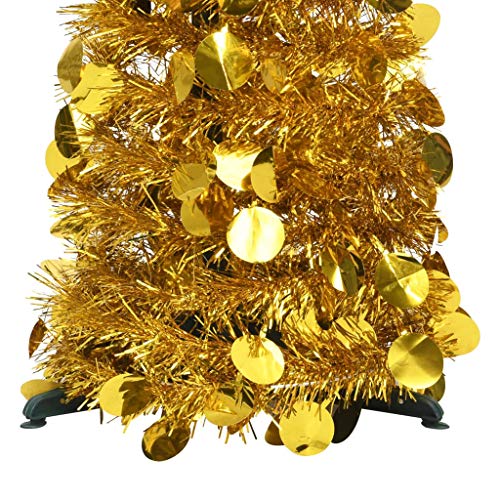 Künstlicher Weihnachtsbaum zum Öffnen, goldfarben, 180 cm, PET, kangqiling320984