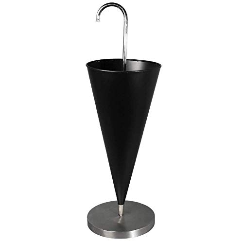 IVHJLP RegenschirmstäNder Haken Tropfschale Schwarz-Edelstahl-Home Creative Storage Rack