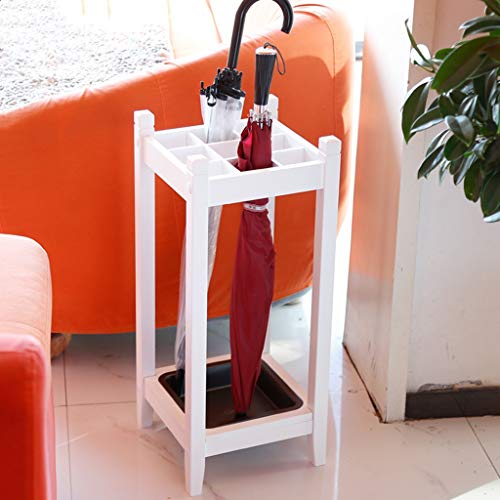 HNBY Moderne Schirmständer Aus Holz Handwerk, Taschenschirm, Krücken, Wanderstock, Boden Wassertablett, Geeignet Für Wohnungen, Restaurants, Hotels Regenschirmständer