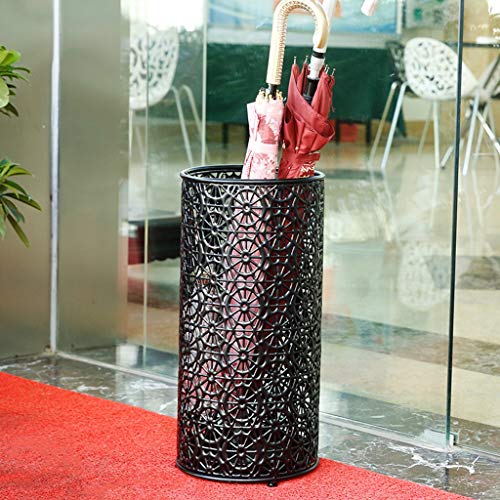 Regenschirmständer modern Schirmständer hauseigener Lebensmittelladen Restaurant Schmiedeeisen plus Edelstahl-Regalständer Möbel Schirmständer (Color : A)