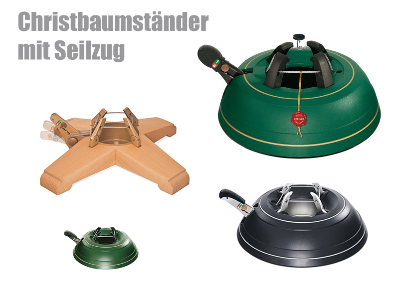 Christbaumständer mit Seilzug