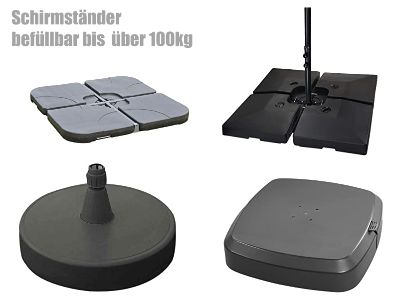 Schirmständer 100kg befüllbar Schirmständer befüllbar bis über 100kg