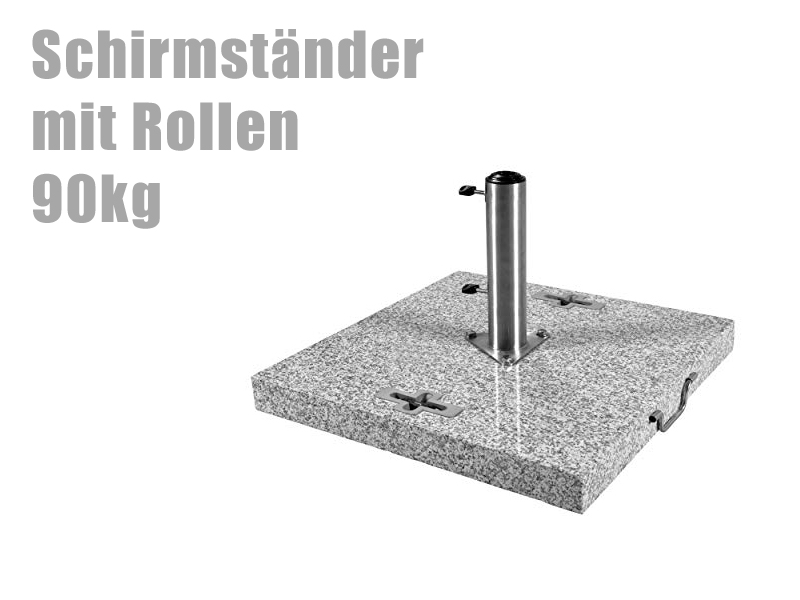 Schirmständer Rollen 100kg Schirmständer mit Rollen bis 100kg